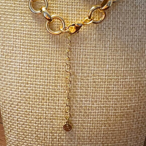 Macy’s “And Now Then” 18K Gold-Plated Chain Link Necklace - Picture 4 of 6